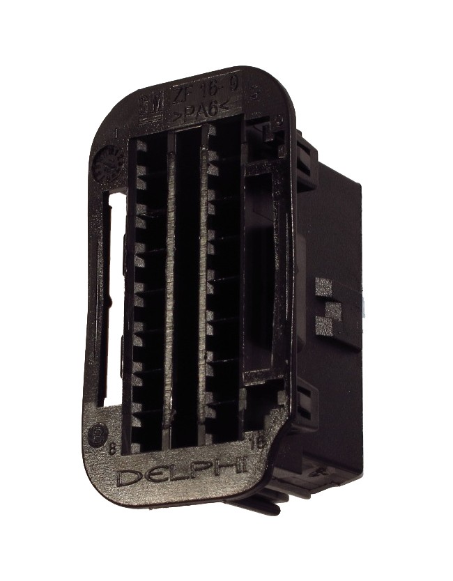 16 Way Black 1.2 Timer Unsealed Female Connector Assembly 1